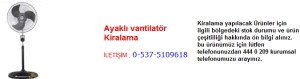 ayaklı vantilatör kiralama