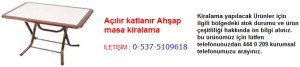 açılır katlanır ahşap masa kiralama