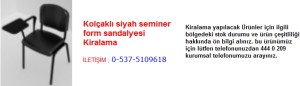 kolçaklı siyah seminer form sandalyesi kiralama