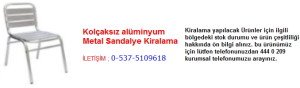 kolçaksız alüminyum metal sandalye kiralama