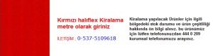 kırmızı halıflex kiralama