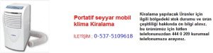 portatif seyyar mobil klima kiralama