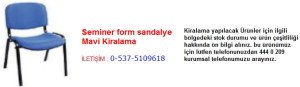 seminer form sandalye mavi kiralama